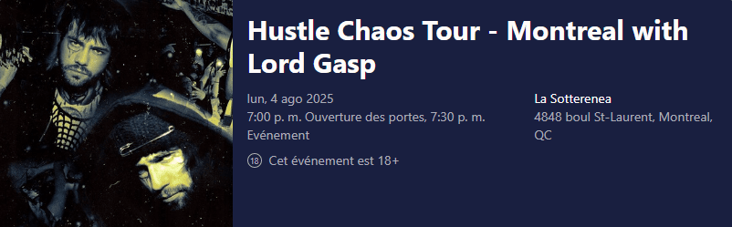 Black Smurf - Hustle Chaos Tour